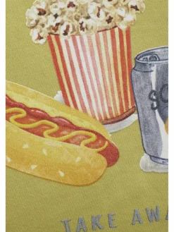 Minymo Jungen<Kinder Rundhalsshirt - MIT-shirt gelb gemustert