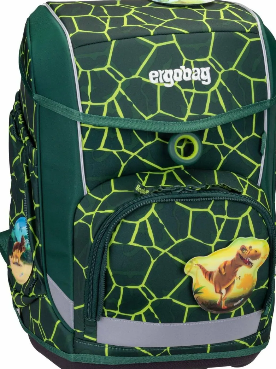 ergobag Jungen|Mädchen<Kinder Schulranzen - cubo Set grün uni