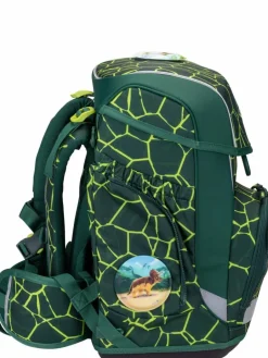 ergobag Jungen|Mädchen<Kinder Schulranzen - cubo Set grün uni