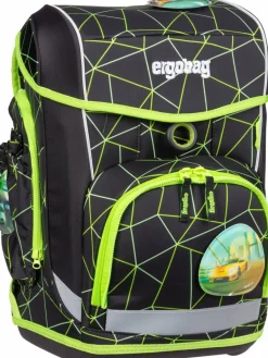 ergobag Jungen|Mädchen<Kinder Schulranzen - cubo light Set LUMI mehrfarbig gemustert