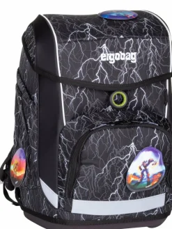 ergobag Jungen<Kinder Schulranzen - cubo Set GLOW mehrfarbig gemustert