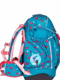 ergobag Jungen|Mädchen<Kinder Schulranzen - maxi Set blau uni