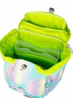 ergobag Jungen|Mädchen<Kinder Schulranzen - maxi Set GLOW mehrfarbig uni
