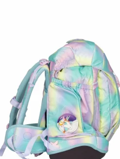 ergobag Jungen|Mädchen<Kinder Schulranzen - maxi Set GLOW mehrfarbig uni