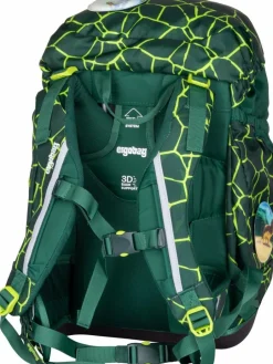 ergobag Jungen|Mädchen<Kinder Schulranzen - pack Set grün uni