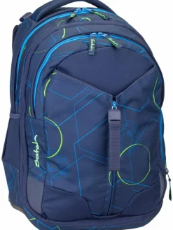 satch Jungen<Kinder Schulranzen - Match blau uni