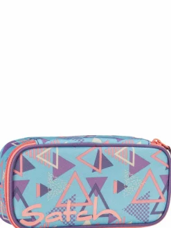 satch Jungen<Kinder Stifteetui - Schlamperbox aqua gemustert