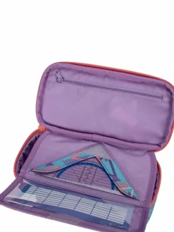 satch Jungen<Kinder Stifteetui - Schlamperbox aqua gemustert