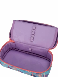 satch Jungen<Kinder Stifteetui - Schlamperbox aqua gemustert