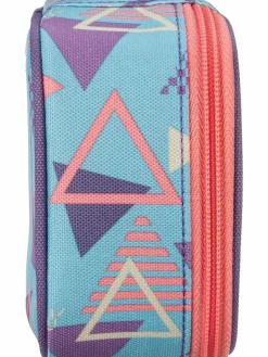 satch Jungen<Kinder Stifteetui - Schlamperbox aqua gemustert