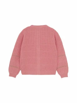 Minymo Jungen|Mädchen<Kinder Strickjacke - MICardigan rosa gestreift