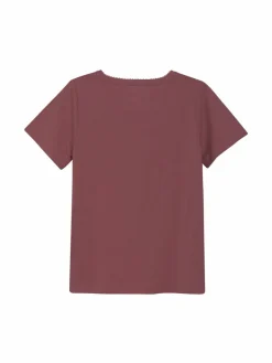 Minymo Mädchen<Kinder T-Shirt - MIBlouse bordeaux uni