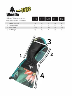 WeeDo Jungen|Mädchen<Kinder Unisex Fausthandschuhe grün uni