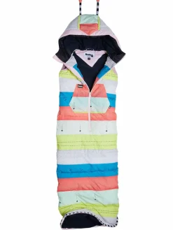 WeeDo Jungen<Kinder Unisex Schlafsackweste weiß gemustert