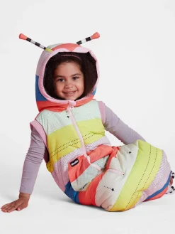 WeeDo Jungen<Kinder Unisex Schlafsackweste weiß gemustert