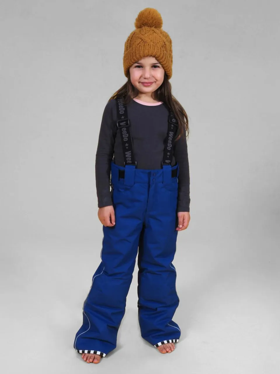WeeDo Mädchen<Kinder Unisex Schneehose blau uni