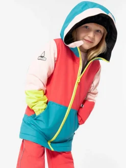 WeeDo Mädchen<Kinder Unisex Winterjacke mehrfarbig gemustert