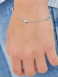 amor Mädchen<Mädchen Armband silber uni