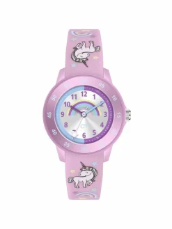 Cool Time Mädchen<Mädchen Armbanduhr rosa bedruckt