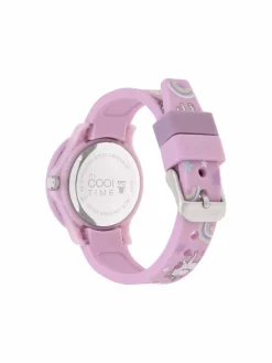 Cool Time Mädchen<Mädchen Armbanduhr rosa bedruckt