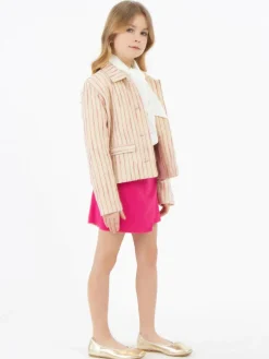 Faina Mädchen<Mädchen Blazerjacke pink gestreift