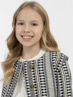 IZIA Mädchen<Mädchen Blazerjacke marine gemustert