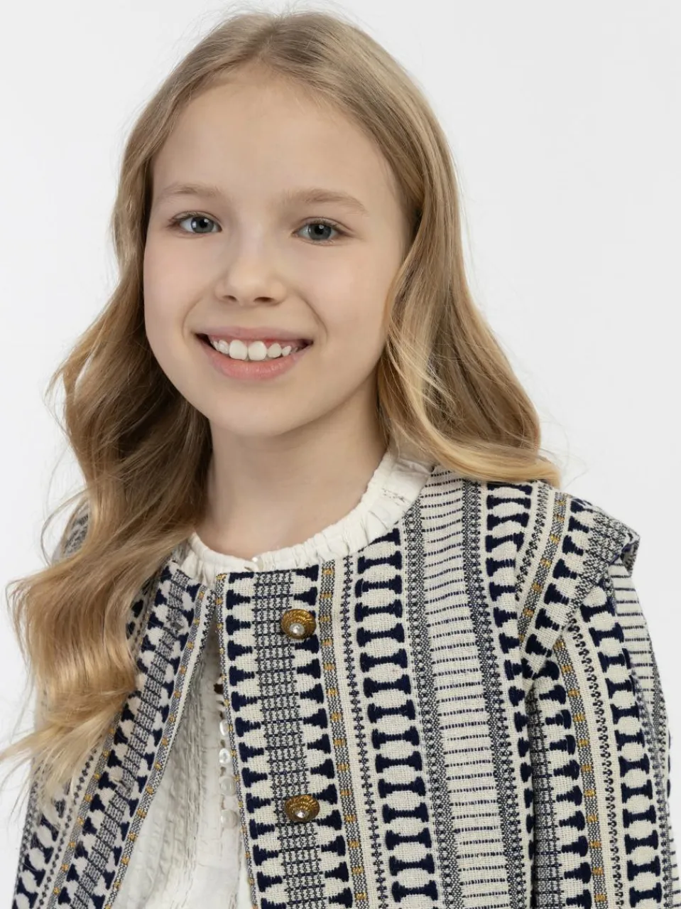 IZIA Mädchen<Mädchen Blazerjacke marine gemustert