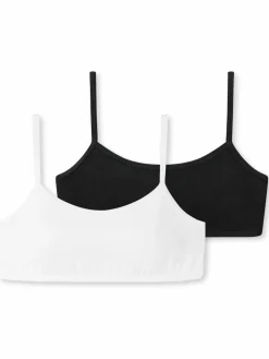 Schiesser Mädchen<Mädchen Bustiers - 2er-Pack Basic Kids mehrfarbig uni