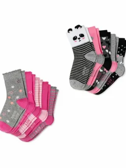 Schiesser Mädchen<Mädchen Freizeitsocken - Muster Mix mehrfarbig bedruckt