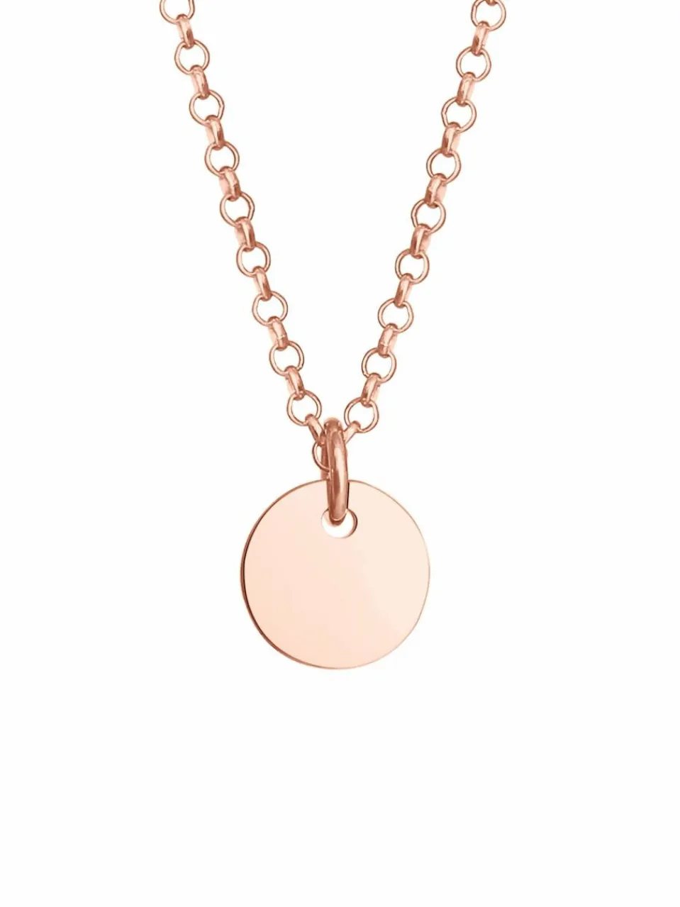 Elli Mädchen<Mädchen Halskette roségold uni