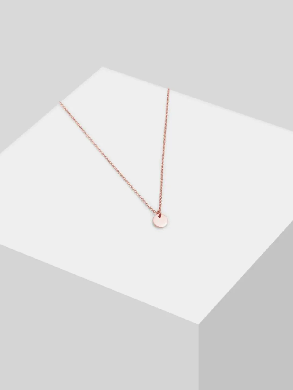 Elli Mädchen<Mädchen Halskette roségold uni
