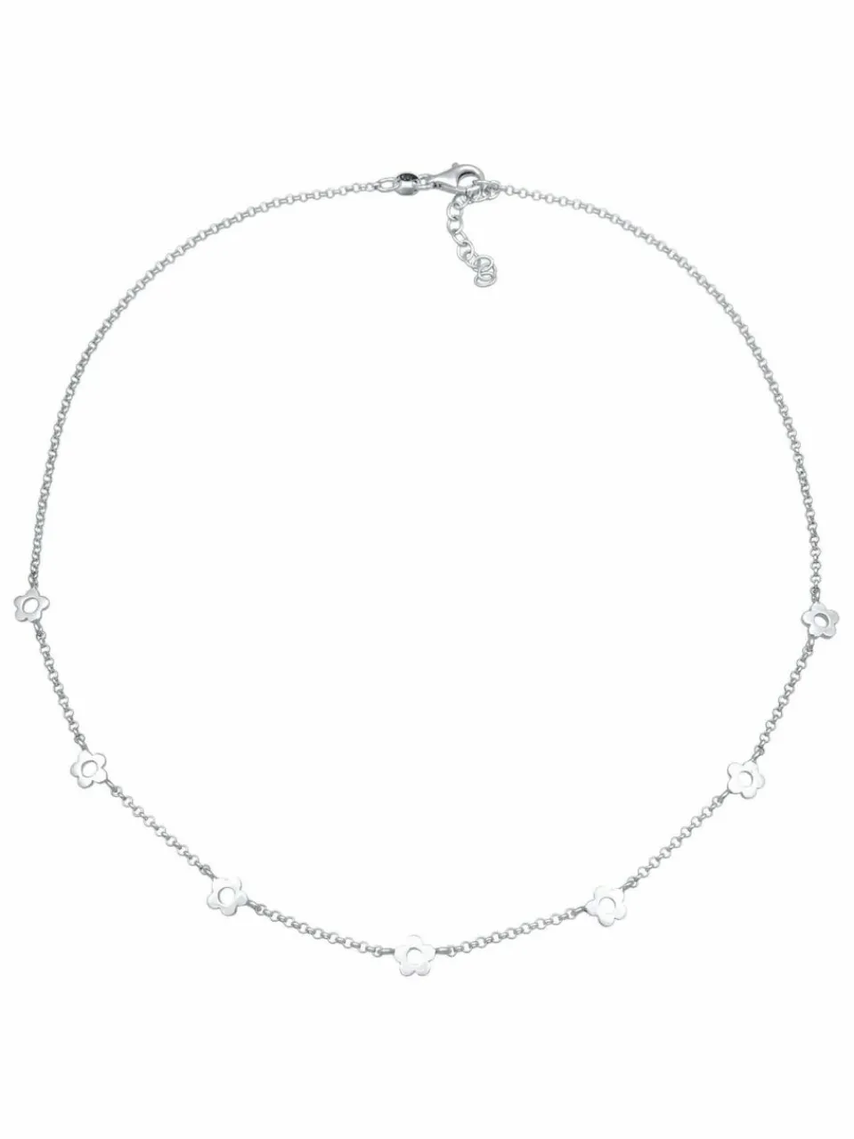 Elli Mädchen<Mädchen Halskette silber uni