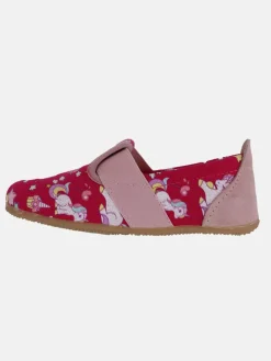 Living Kitzbühel Mädchen<Mädchen Hausschuh - Candy Einhorn pink gemustert