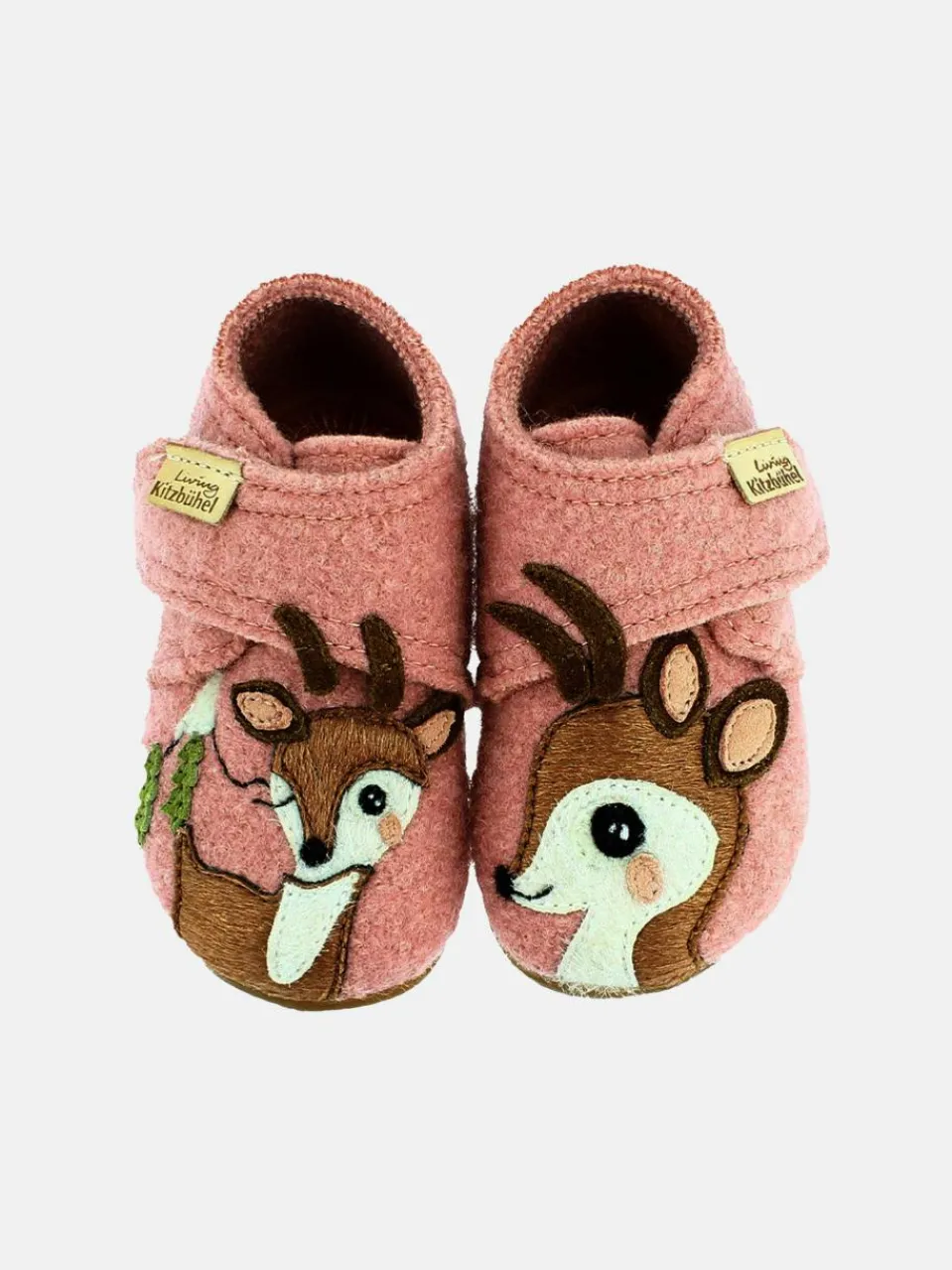 Living Kitzbühel Mädchen<Mädchen Hausschuh - Schurwolle orange uni