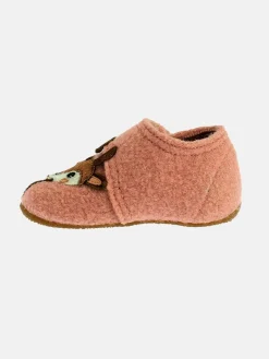 Living Kitzbühel Mädchen<Mädchen Hausschuh - Schurwolle orange uni