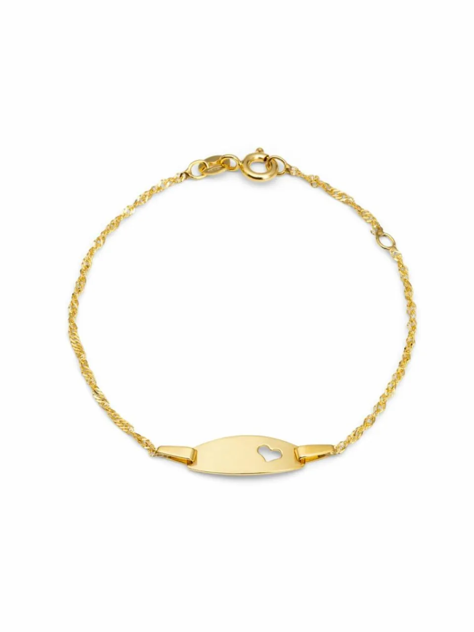 amor Mädchen<Mädchen Identarmband gold uni