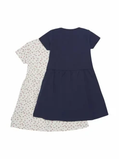 Minymo Mädchen<Mädchen Jerseykleid blau gemustert