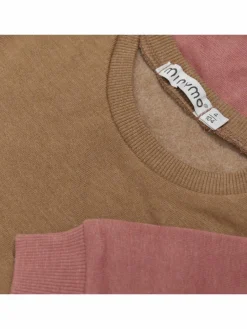 Minymo Mädchen<Mädchen Jerseykleid rosa uni