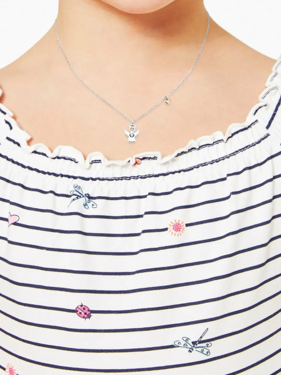 s.Oliver Mädchen<Mädchen Kette mit Anhänger silber uni