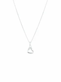 amor Mädchen<Mädchen Kette mit Anhänger silber uni