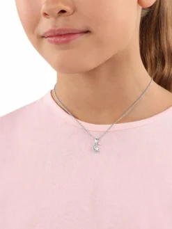Prinzessin Lillifee Mädchen<Mädchen Kette mit Anhänger silber uni