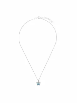 amor Mädchen<Mädchen Kette mit Anhänger silber uni