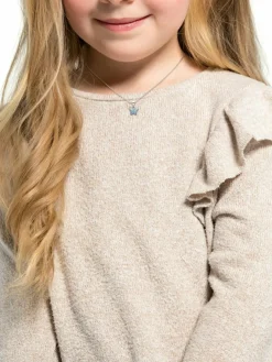 amor Mädchen<Mädchen Kette mit Anhänger silber uni