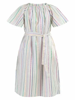 MyMo Mädchen<Mädchen Kleid mehrfarbig gestreift