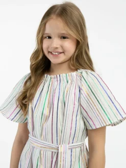 MyMo Mädchen<Mädchen Kleid mehrfarbig gestreift