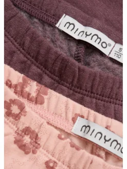 Minymo Mädchen<Mädchen Leggings rosa bedruckt