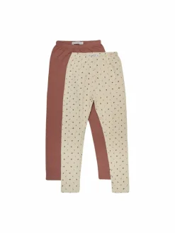 Minymo Mädchen<Mädchen Leggings ecru bedruckt