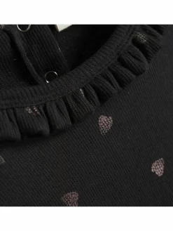 Minymo Mädchen<Mädchen Longsleeve schwarz gemustert