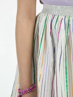 MyMo Mädchen<Mädchen Minirock mehrfarbig gestreift