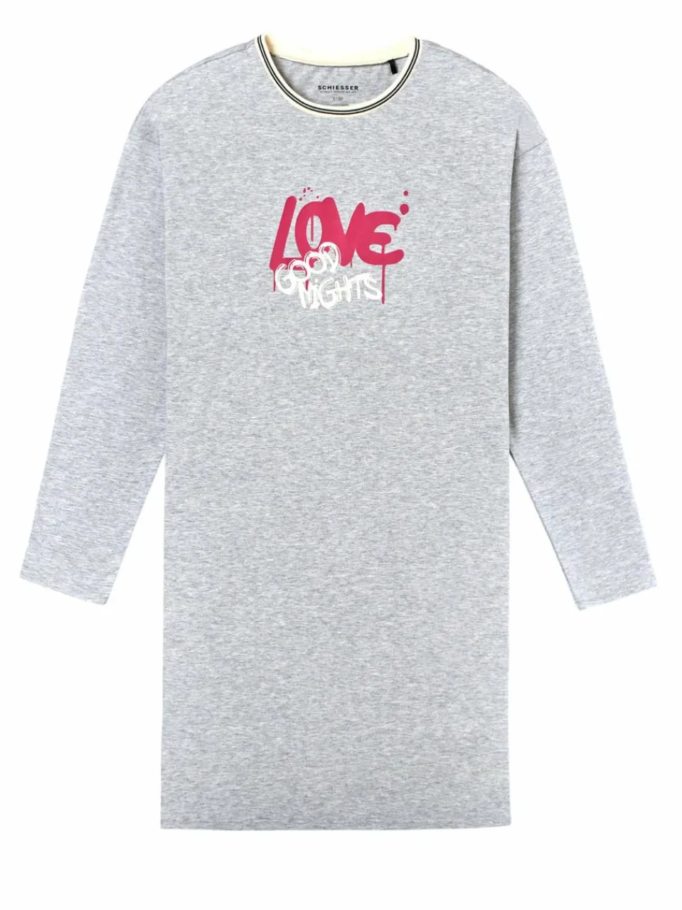 Schiesser Mädchen<Mädchen Nachthemd - Nightwear grau bedruckt